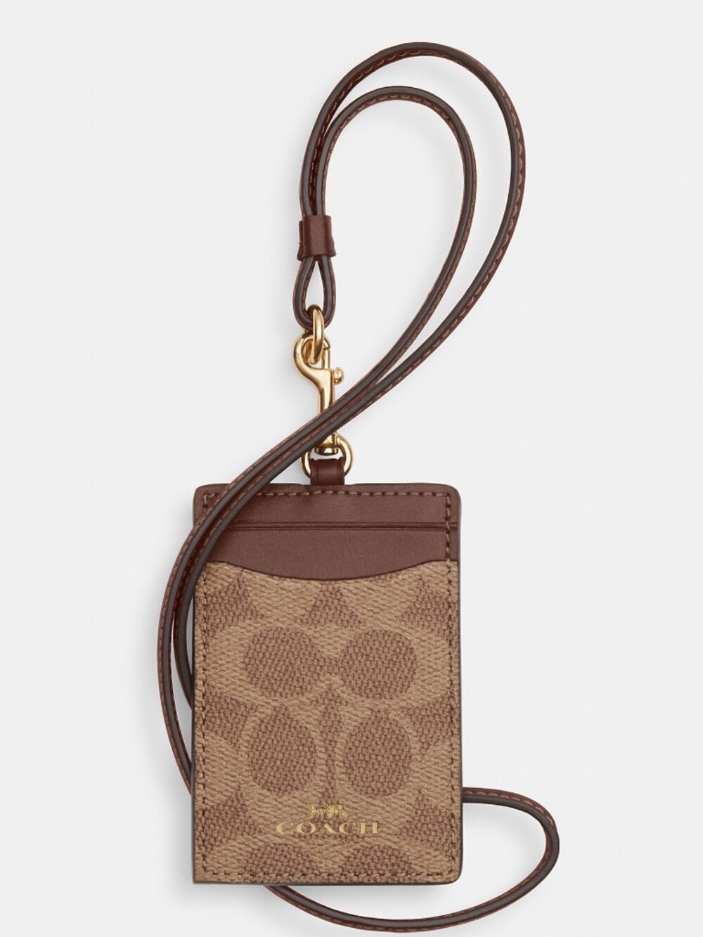 Coach Id Lanyard In Signaure Canvas